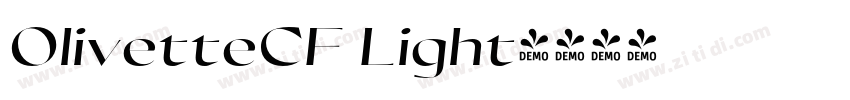 OlivetteCF Light字体转换